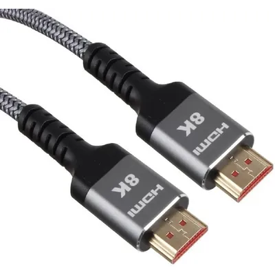 Кабель HDMI VCOM ACG859A-10.0, 2.1, 8K, 10м, оплетка