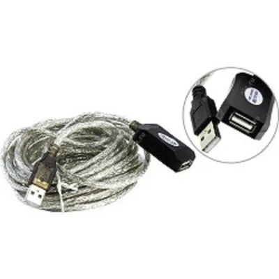 Кабель-удлинитель AOPEN ACU823-5M, USB 2.0, активный, 5 м