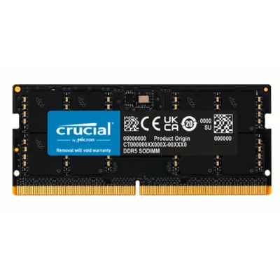 Оперативная память Crucial by Micron 32GB DDR5-5600 SODIMM (CT32G56C46S5) CL46 1.1V, 1 Year Warrаnty OEM