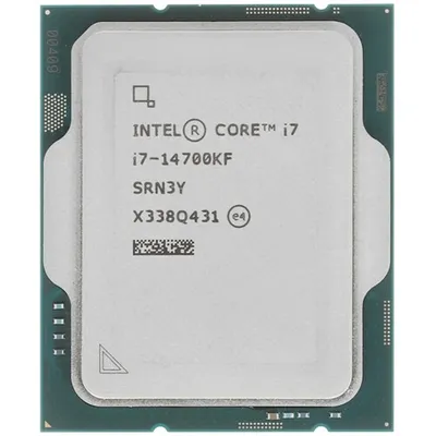 Процессор INTEL CM8071504820722_SRN3Y, Core i7-14700KF, 3.4 ГГц, 20 ядер, LGA1700, OEM