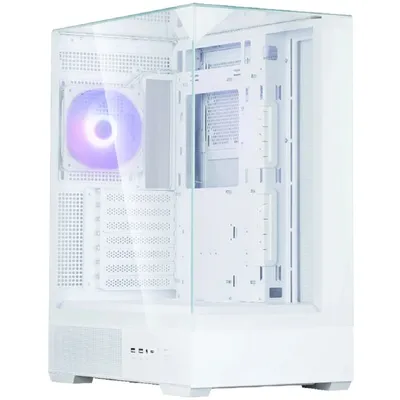 Корпус для ПК Zalman - P40 Prism, mITX, mATX, ATX, 3х2.5", 2х3.5", 2xUSB3.0, Midi Tower, без БП, цвет белый, P40 Prism White