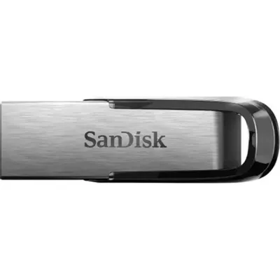 Флешка USB Sandisk CZ73 Cruzer Ultra Flair (SDCZ73-032G-G46), 32Gb, USB 3.0, R/W 150/45, серебристый/черный