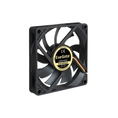 Вентилятор ExeGate EX288923RUS, 80×80×15 мм, 1600 RPM, 3-pin