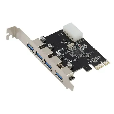 Интерфейсная плата Orient VA-3U4PEV2 PCI Express 2.0 x1, 4xUSB3.2 TypeA, PCIe, VA-3U4PEV2