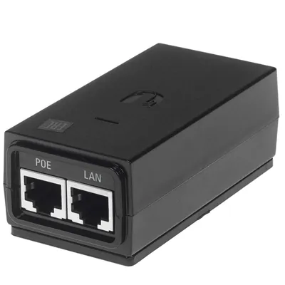 Блок питания Ubiquiti POE-24-12W-G, PoE 24В 0.5А, 1x1GbE