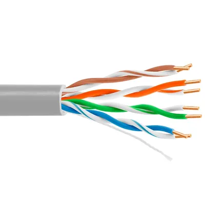 Кабель UTP indoor 4 пары категория 5e 5bites US5400-305S одножильный CCA PVC 305м