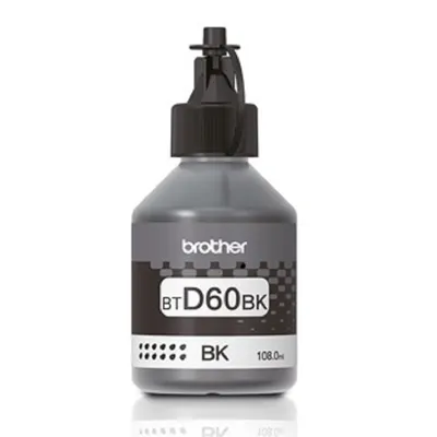 Чернила Brother BTD60BK, черный, 108 мл, 6500 стр.