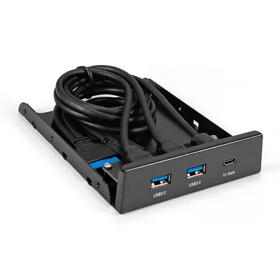 Планка USB ExeGate EX295471RUS, 3.5", 2×USB 3.0 + 1×Type-C
