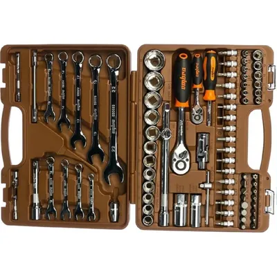 Набор инструмента Ombra OMT82S12, 1/4"+1/2"DR, 82 предмета