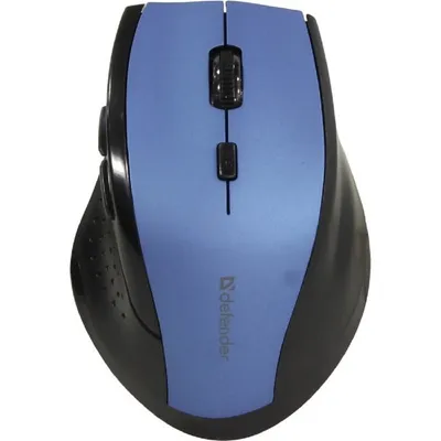 Мышь беспроводная 2.4G(USB-адаптер) оптическая 5+кн.колесо 800-1600dpi черно-синяя ACCURA MM-365 52366 DEFENDER