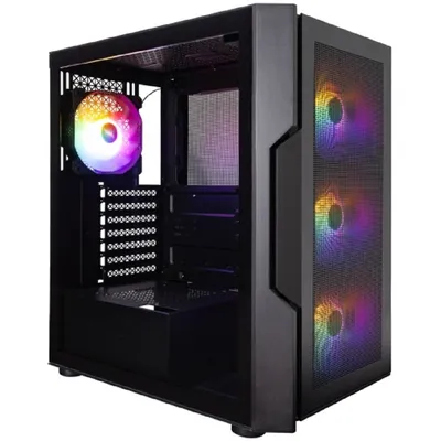 Корпус для ПК 1STPLAYER - TRILOBITE T7-P, 3х2.5", 1х3.5", 2xUSB3.0, Midi Tower, без БП, цвет чёрный, T7-P-BK-4F1