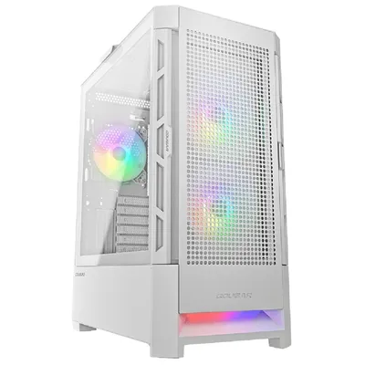 COUGAR Airface RGB White, 2х140mm + 1x120mm ARGB Fan, ARGB Fan Hub, без БП, белый, ATX / CGR-5ZD1W-AIR-RGB