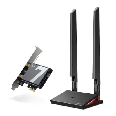 TP-Link Archer TBE550E BE9300 Трехдиапазонный беспроводной PCI Express-адаптер Wi-Fi 7  с  поддержкой  Bluetooth 5.4