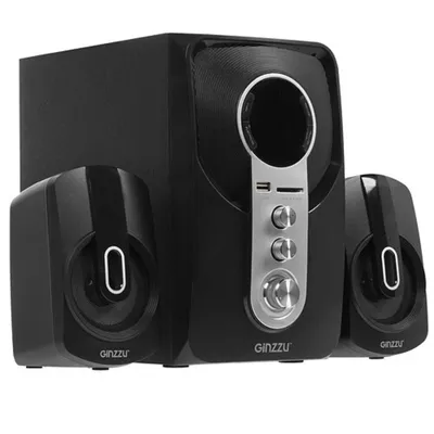 Акустическая система Ginzzu GM-405, 2.1, 40 Вт, Bluetooth, FM, USB/SD