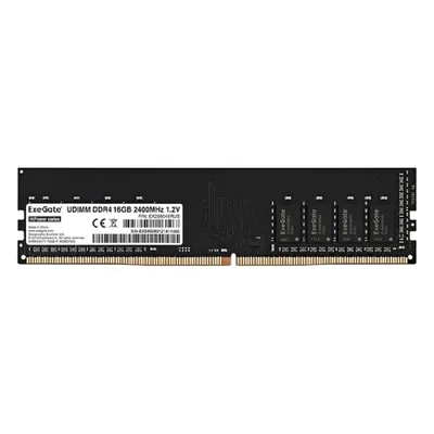 Оперативная память для компьютера 16Gb (1x16Gb) PC4-19200 2400MHz DDR4 DIMM CL17 Exegate HiPower EX288045RUS