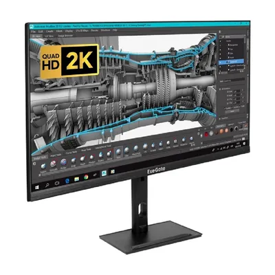 Монитор ExeGate EX296976RUS, 27" IPS, 2560×1440, 75Гц, 1мс