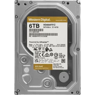 Жесткий диск Western Digital WD6004FRYZ, 6TB, SATA, 7200rpm, 256MB