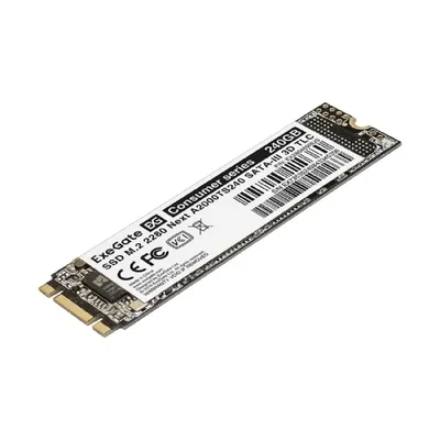 SSD Exegate EX280469RUS, M.2 2280, 240ГБ, SATA 6Гб/с, TLC