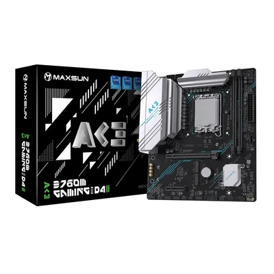 Материнская плата MAXSUN MS-B760M GAMING WIFI ACE D4 II, LGA1700, mATX, DDR4