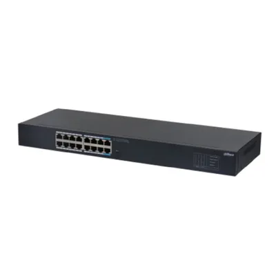Коммутатор Dahua DH-SG1016, неуправляемый, 16×1GbE, металл
