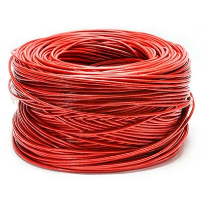 Cabeus
Кабель витая пара UTP (U/UTP), категория 5e, 4 пары (24 AWG), одножильный, красный, LSZH (Low Smoke Zero Halogen) (305 м), системная гарантия 25 лет.