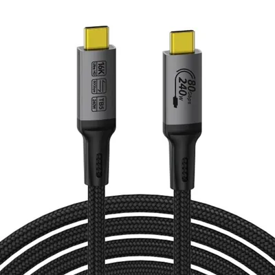 KS-944B-1 Кабель TH5 USB-C M USB-C M KS-is (KS-944B-1)  80Gbps, 240W, 1м