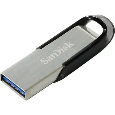 USB накопитель SanDisk - Ultra Flair, USB Type A (USB 3.2 Gen 1), 128 ГБ, read speed-150MB/s, цвет серебристый, SDCZ73-128G-G46