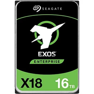 Жесткий диск Seagate Exos X18 HDD 3.5" SATA 16Tb, 7200 rpm, 256Mb buffer, 512e/4kn, CMR, ST16000NM000J, 1 year