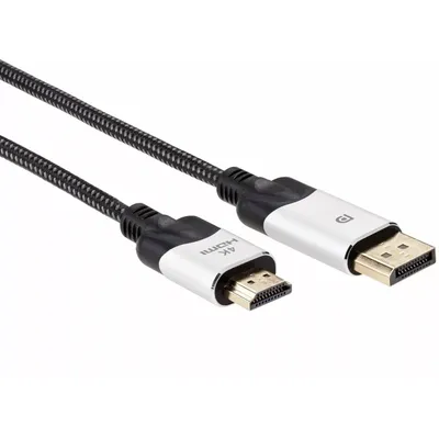 Кабель-переходник VCOM CG608M-1.8M, DisplayPort M→HDMI M, 4K@60Hz, 1.8м