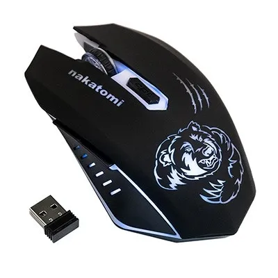 Dialog MROG-15UR Nakatomi Gaming RF 2.4G Optical - игровая, аккумулятор, 6 кнопок+ролик, 7ми цветная подсветка