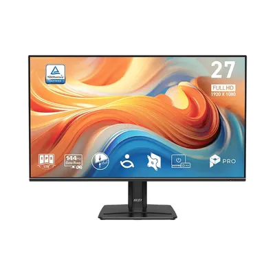 MICROSTAR MSI PRO 27" MP271 E14A {IPS 1920x1080 144Hz 4ms 178x178 300cd D-Sub HDMI DisplayPort AudioOut IntPWR VESA Black}