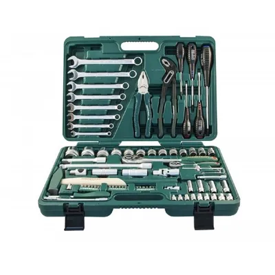 Набор инструмента JONNESWAY S04H52477S, универсальный, 1/4"+1/2" DR, 77 предметов