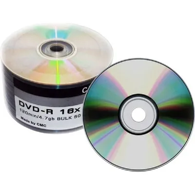 Диск CMC DVD-R, 4.7Gb, 16x, Bulk, 50 шт (CMCDVDRB50)