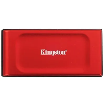 Внешний жесткий диск SSD 2.5" 2TB USB 3.2 Gen 2 Type-C/A Kingston XS1000 SXS1000R/2000G красный (до 1050/1000 МБ/с, 70x33x14 мм, 29 г)