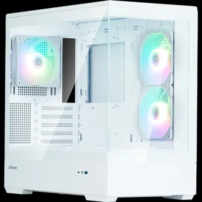Корпус Zalman P30 White V2, MATX, белый, 2×120мм ARGB