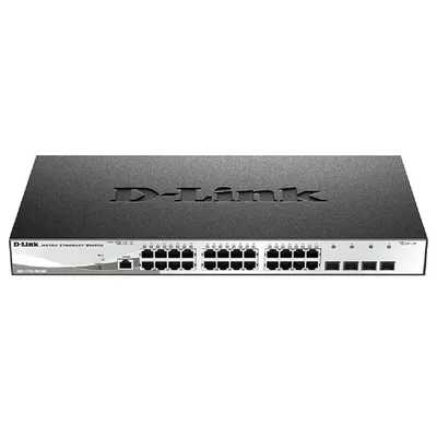 Коммутатор D-Link SMB DGS-1210-28X/ME/C1A, L2, 24×1GbE, 4×10GbE SFP+