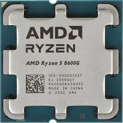 Процессор AMD 100-000001237, Ryzen 5 8600G, 6/12 ядер, 4.3/5.0 ГГц, AM5, 65W