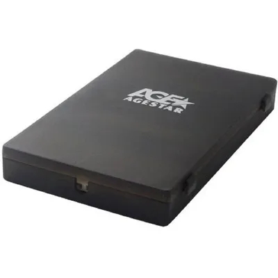 <061477> Внешний контейнер USB2.0 -> SATA 2.5", AgeStar SUBCP1 пластик, чёрный [SUBCP1 (BLACK)]