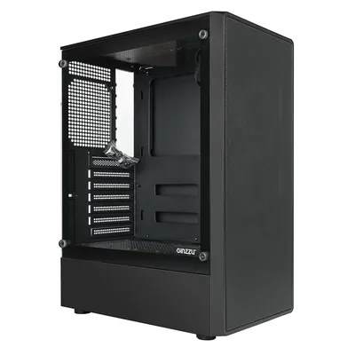 Корпус Ginzzu CL121, ATX, Midi-Tower, черный, без БП (CL121)
