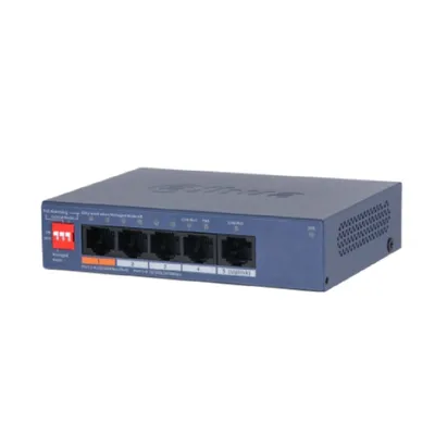 Коммутатор Dahua DH-CS4005-4ET1GT-60, облачный, 4×FE PoE (1×60Вт+3×30Вт), 1×GbE uplink