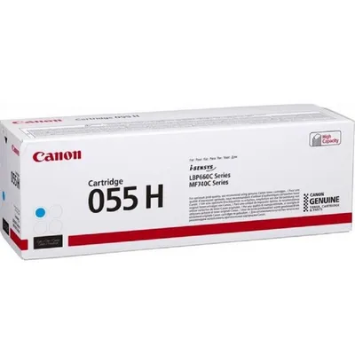 Картридж лазерный Canon 055HC 3019C002, голубой, увеличенный, 5900 стр.