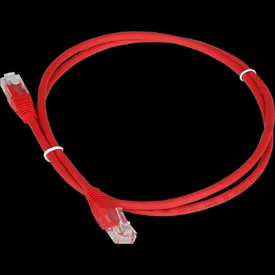 Патч-корд LANMASTER - TWT, UTP, кат. 5e, 2 x RJ-45, RJ-45 - RJ-45, ПВХ, красный, 15 м, с заливными колпачками, TWT-45-45-15-RD