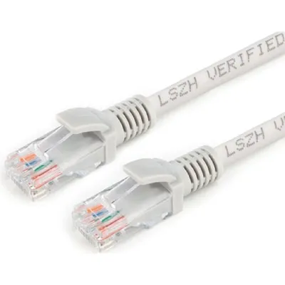 <105088> Кабель патч-корд .Patch cord кат.5e 15.0м, Cablexpert, LSZH, многожильный, серый [PP30-15M]