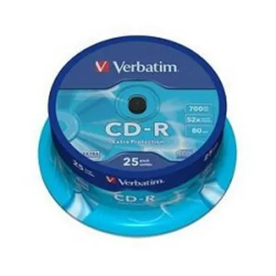 CD-R Verbatim   700Mb 52x sp. (уп.25 шт) на шпинделе (43432)
