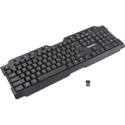 Клавиатура Defender 45195_DP, Element HB-195, беспроводная, черный