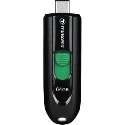 USB накопитель Transcend - Jetflash 790С, USB Type C (USB 3.2 Gen 1), 64 ГБ, цвет чёрный, TS64GJF790C
