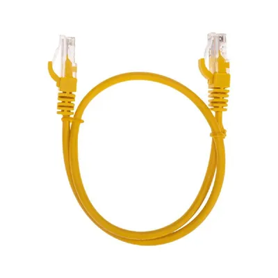 Патч-корд Rexant 02-0105-05, U/UTP Cat.5e, RJ45, LSZH, желтый, 0.5м
