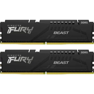 Память Kingston KF560C30BBEK2-16, DDR5, 2×8ГБ, 6000МГц, CL30, Beast Black