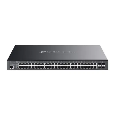 TP-Link SG3452XMPP Omada 48-портовый гигабитный управляемый РоЕ-коммутатор уровня L2+ (40 портов PoE+ и 8 портов PoE++) с 4 SFP+ слотами 10G