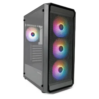 Корпус XASTRA  A403 4ARGB Black ATX/Mesh/ tempered glass / 4x120mm ARGB PWM fans/ A403-4FC12A